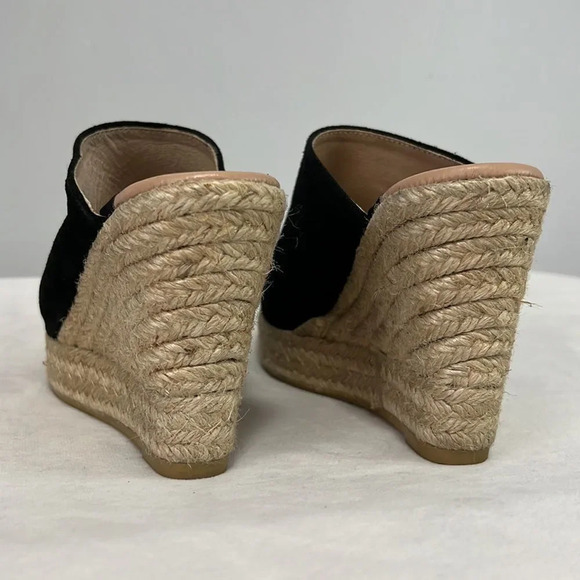 Gaimo Women’s Soft Leather and Black Suede Espadrille Wedge Heels size 36 - Picture 6 of 9
